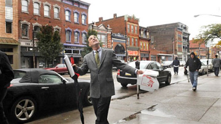 Councilman-Bruce-Kraus.jpg Councilman Bruce Kraus Pittsburgh City Councilman Bruce Kraus walks sideways as he looks up and admires the facade of the Clarissa Boutique in the 1700 block of East Carson Street on the South Side last week.