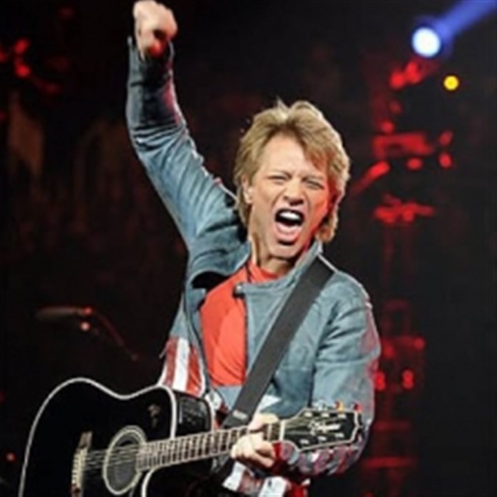 Jon Bon Jovi performing at pro-Hillary concert on Thursday