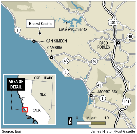 Image Gallery hearst castle map