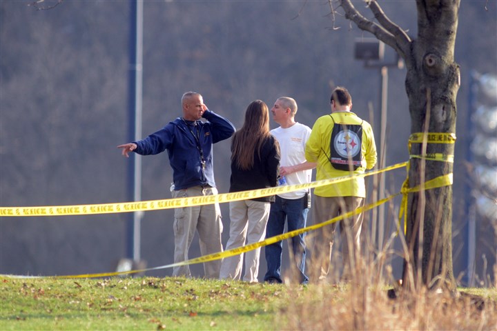 StabbingLoc03-4.jpg Stabbings 2 People waiting for news outside of Franklin Regional Middle School.