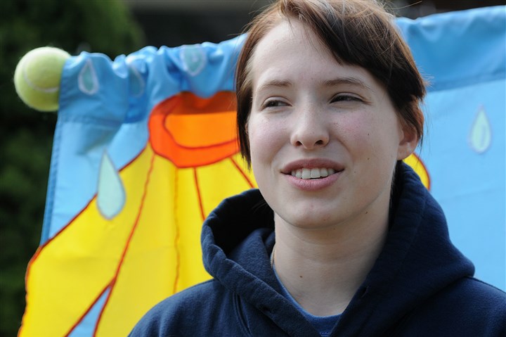 20140409radHeroGraceyEvansLocal02-7.jpg 20140409radHeroGraceyEvansLocal02-7 Franklin Regional High School junior Gracey Evans applied pressure to a fellow student's wound until he could be treated.