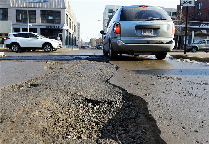 City workers seeking potholes to repair during two-day blitz