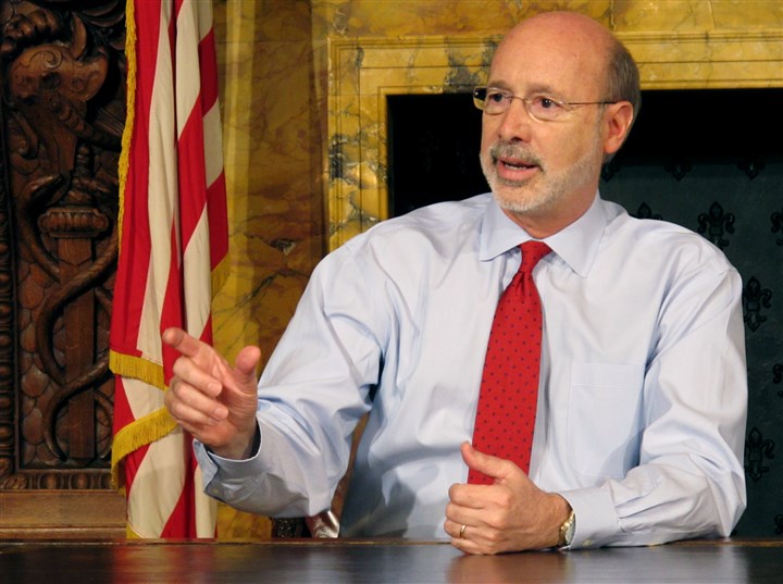 Pennsylvania Governor Prostate Cancer Pennsylvania Gov. Tom Wolf discusses his diagnosis of what he called treatable prostate cancer with members of the media in his Capitol offices, in Harrisburg, Pa. 