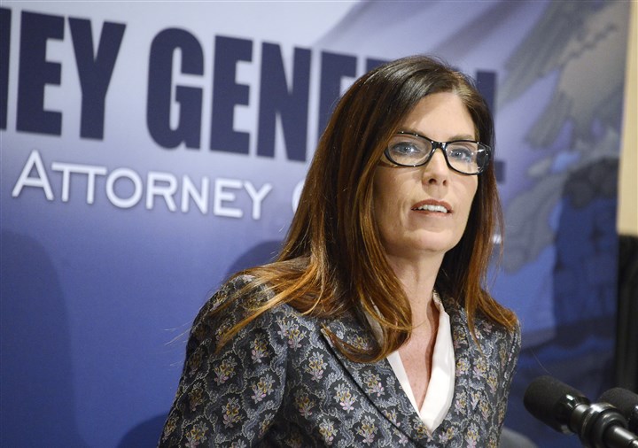 Kathleen Kane 03012016 State Attorney General Kathleen Kane on Tuesday discusses the rape and molestation charges against at least 50 priests in the Roman Catholic Diocese of Altoona-Johnstown.