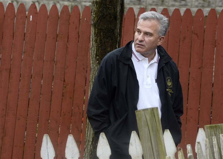 20160310dsWilkinsburgShootingLocal09-3.jpg 20160310dsWilkinsburgShootingLocal09-3 Allegheny County District Attorney Stephen A. Zappala Jr. visits the scene of the shooting in Wilkinsburg.