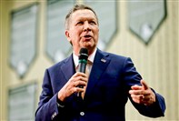  Republican presidential candidate, Ohio Gov. John Kasich speaks during a campaign stop last week in Westerville, Ohio. 