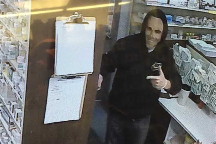 Men wearing cartoonish masks rob Westmoreland County pharmacy