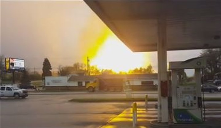 One person burned in gas well explosion in Westmoreland County