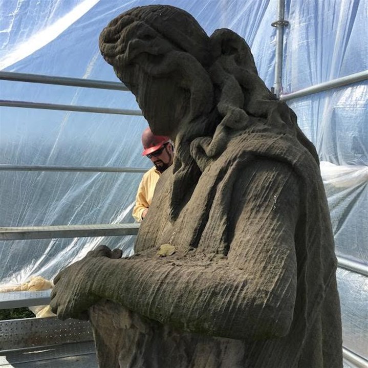 Partial restoration of war monument brings attention to other worn  memorials