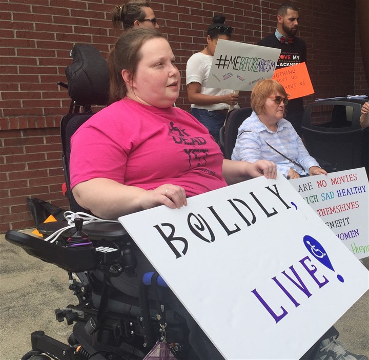 Life is worth living, disability rights activists claim in protest against the film 'Me Before You'