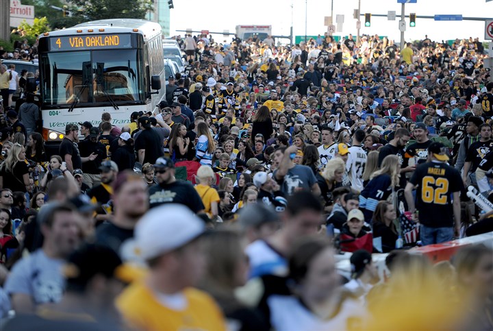 Revelry underway all over Pittsburgh as Game 5 of Stanley Cup Final begins