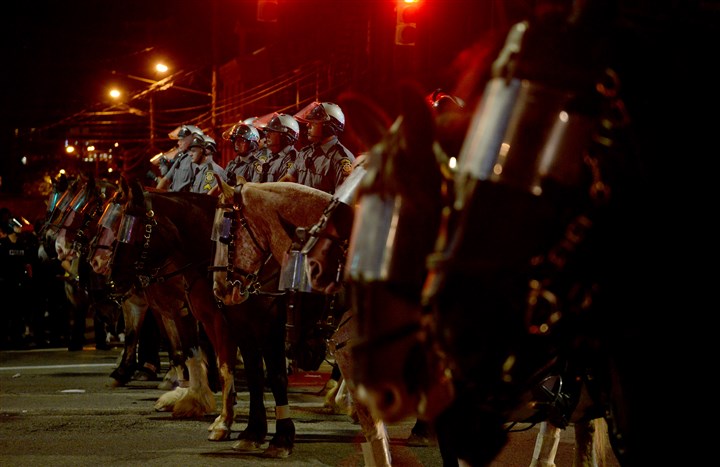 Man arrested for taunting police horses with skateboard during celebrations