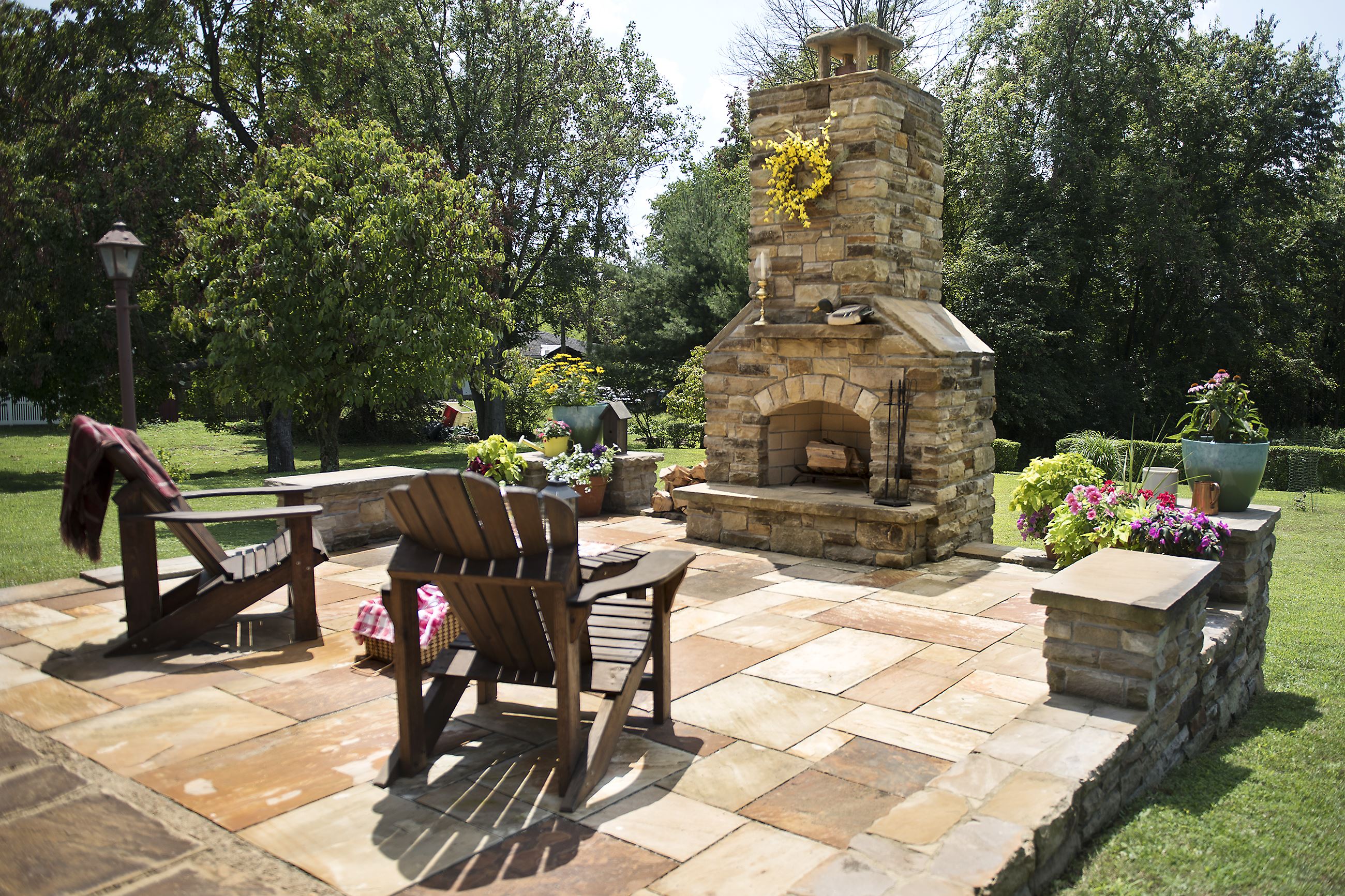 DIY stonecutter: Donora man builds his own patio, outdoor ...