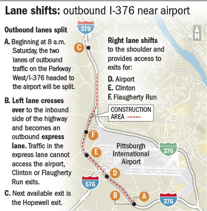 Project to change traffic pattern near Pittsburgh International Airport