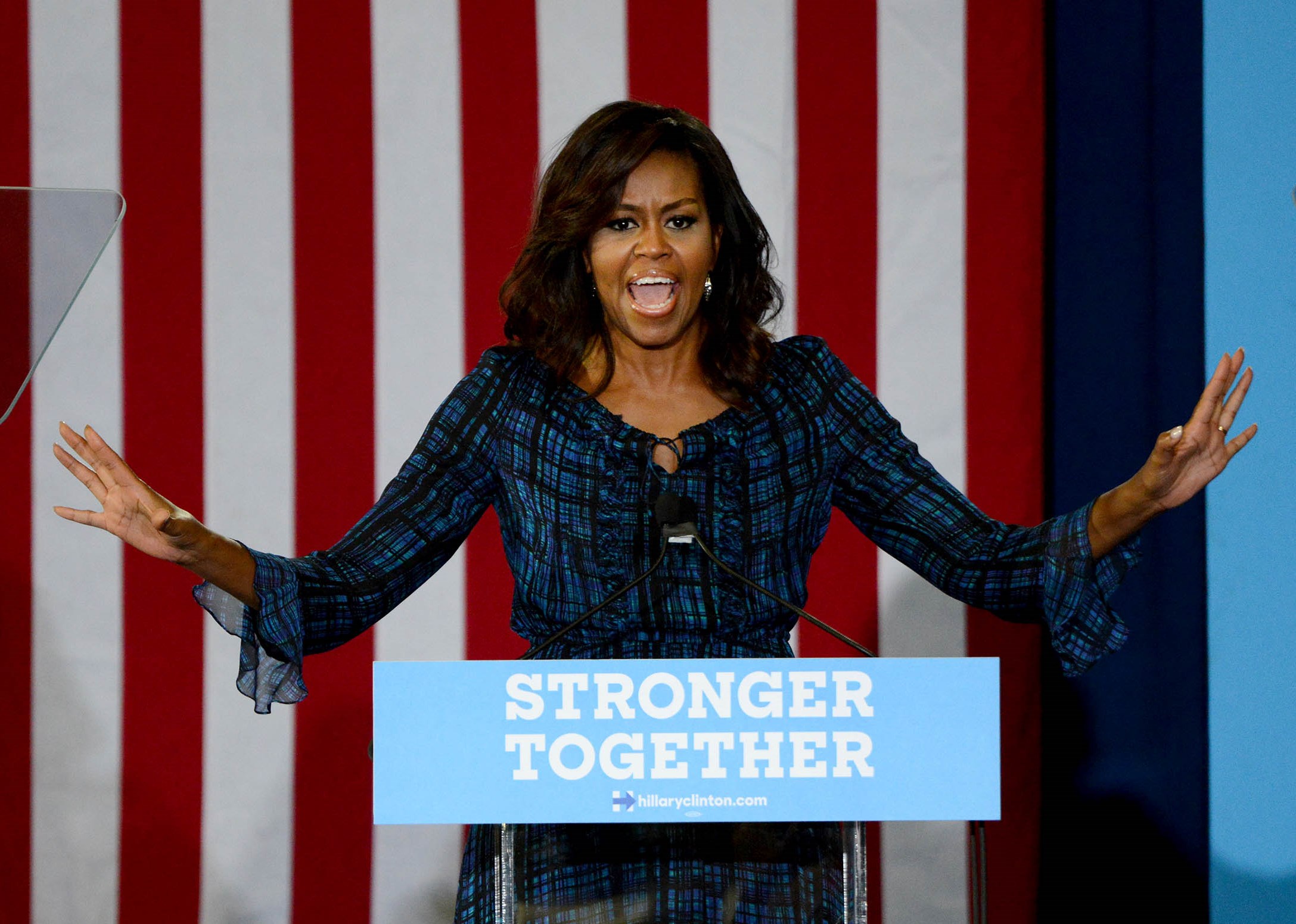 First lady Michelle Obama stumps for Clinton in Pittsburgh