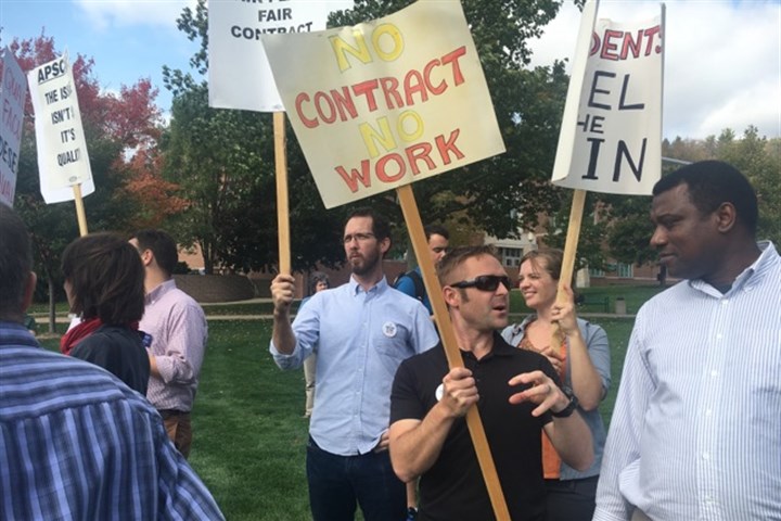 Anger and unease on campuses as state system strike deadline looms