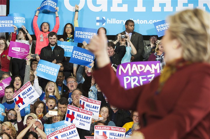 Clinton and Kaine highlight gender issues, hit Trump at Allderdice rally