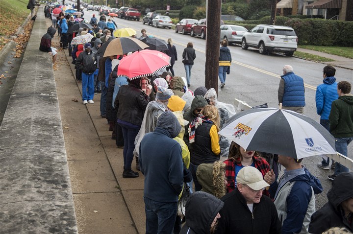 Hillary Clinton and Tim Kaine at Taylor Allderdice High