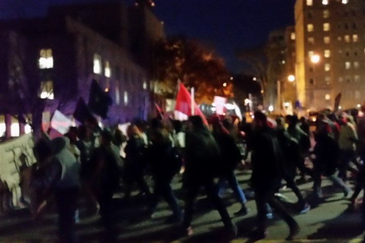 Another protest under way in Pittsburgh as faculty at Pitt, Point Park call for sanctuaries