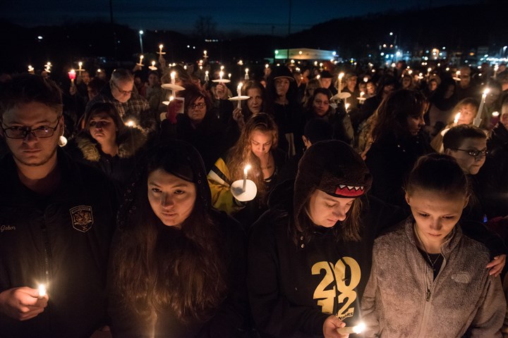 Mourners gather to remember young family lost in car crash