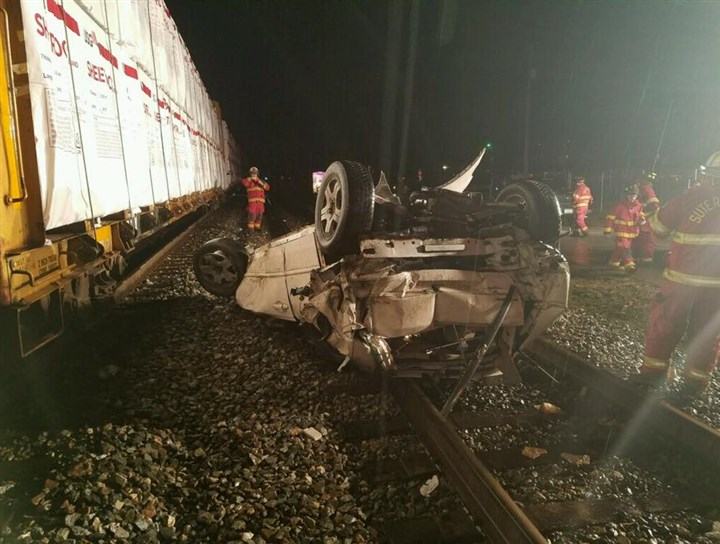 Driver narrowly escapes injury from oncoming train in Westmoreland County
