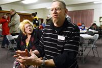 Steve Mellon/Post-Gazette. Local/Bubble Project Terry McDaniel of Armstrong County: "I know people with heroin issues. I share with them, I say, 'Man if you get struggling or you need some help or you need this or that, let me know man. We'll get you into help, well get you into counseling, We'll get you into rehab, whatever it takes man, whatever it takes to get that away from you.'" AND from the story Terry McDaniel talks of chasing his dreams and staying optimistic, but trails off into a rant about how hard it is to pay bills." At left is his girlfriend Loretta Hosack.