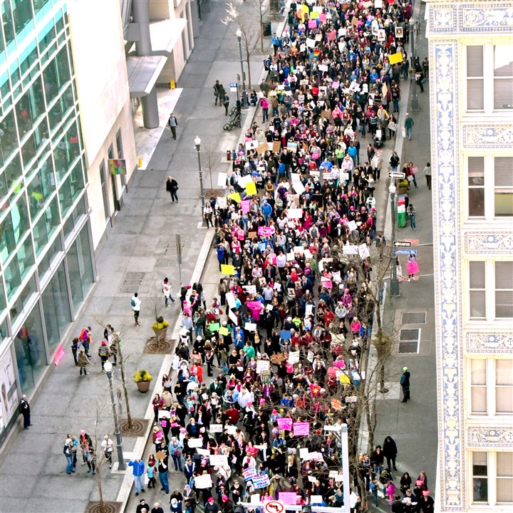 Pittsburgh groups protest against Trump