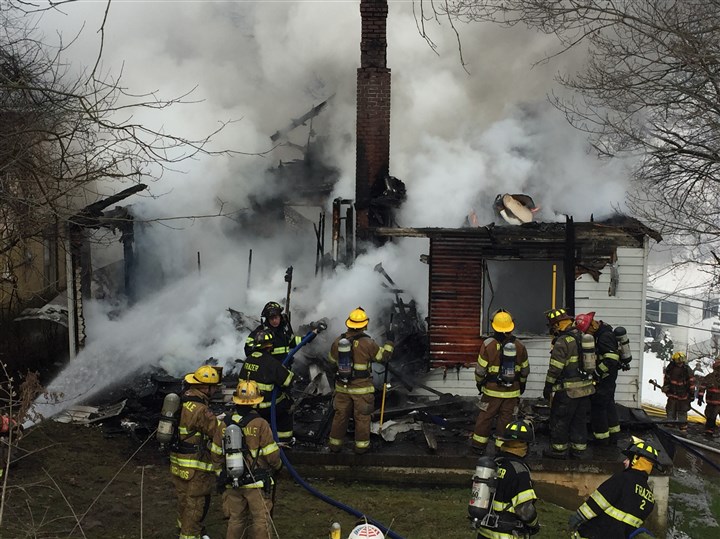 Fire destroys home in Springdale Township