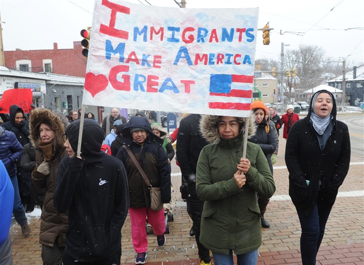 Beechview gathering a show of solidarity for nation's immigrants