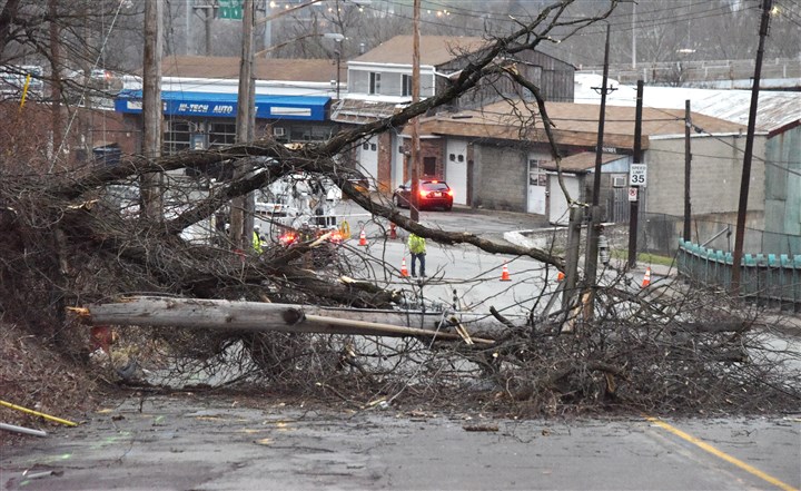 Nearly 5,000 without power after strong winds down power lines