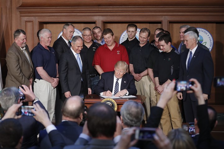 Trump tosses Obama's 'clean' energy plan, embraces coal