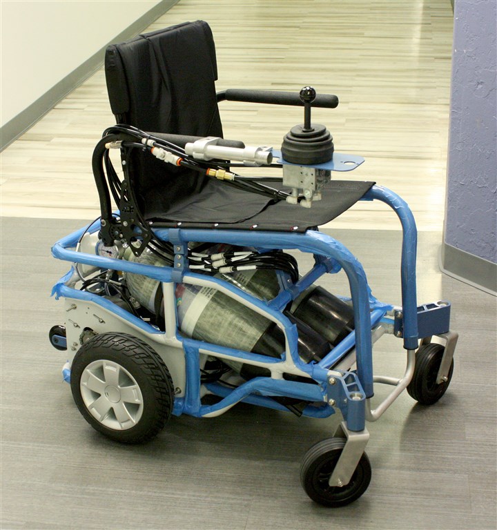 University of Pittsburgh group invents wheelchair powered by compressed air