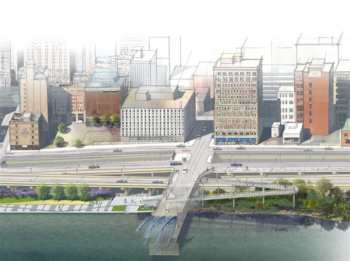 Work to begin on switchback ramp from Smithfield Street to Mon Wharf trail