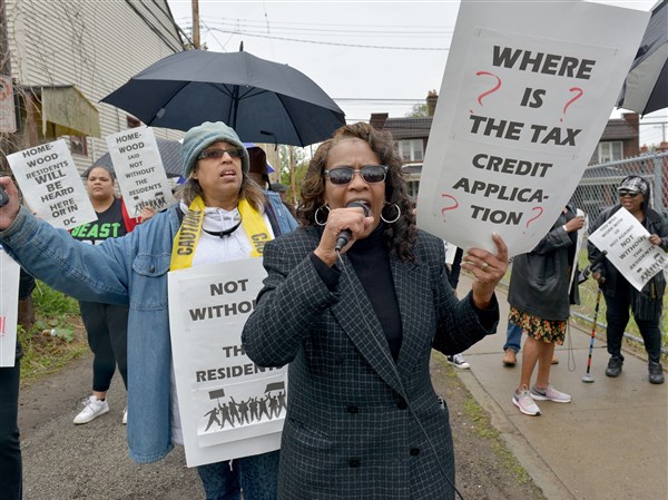Demonstrators protest groundbreaking for Homewood development