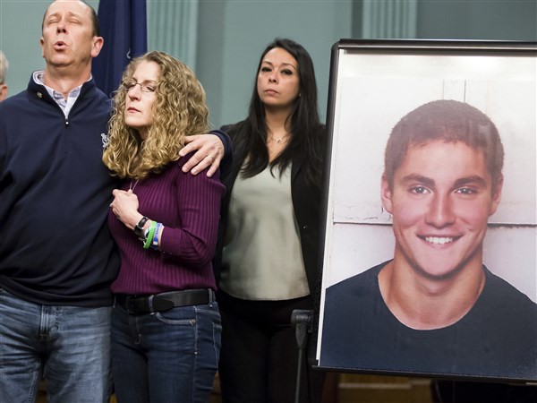 'They basically treated our son as roadkill,' says father of PSU frat victim