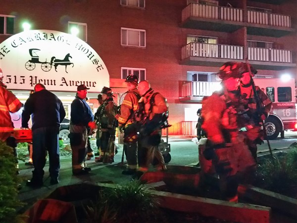 No injuries in a three-alarm fire in Wilkinsburg