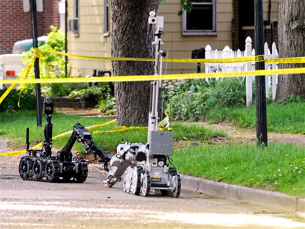 Suspect threw improvised bomb at Ambridge tavern, police say