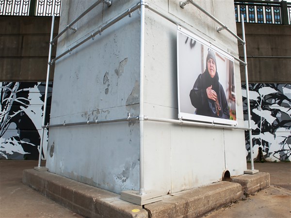 Artworks defaced along Allegheny River waterfront in Downtown