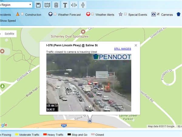 Parkway crash causing minor traffic delays near Greenfield Bridge