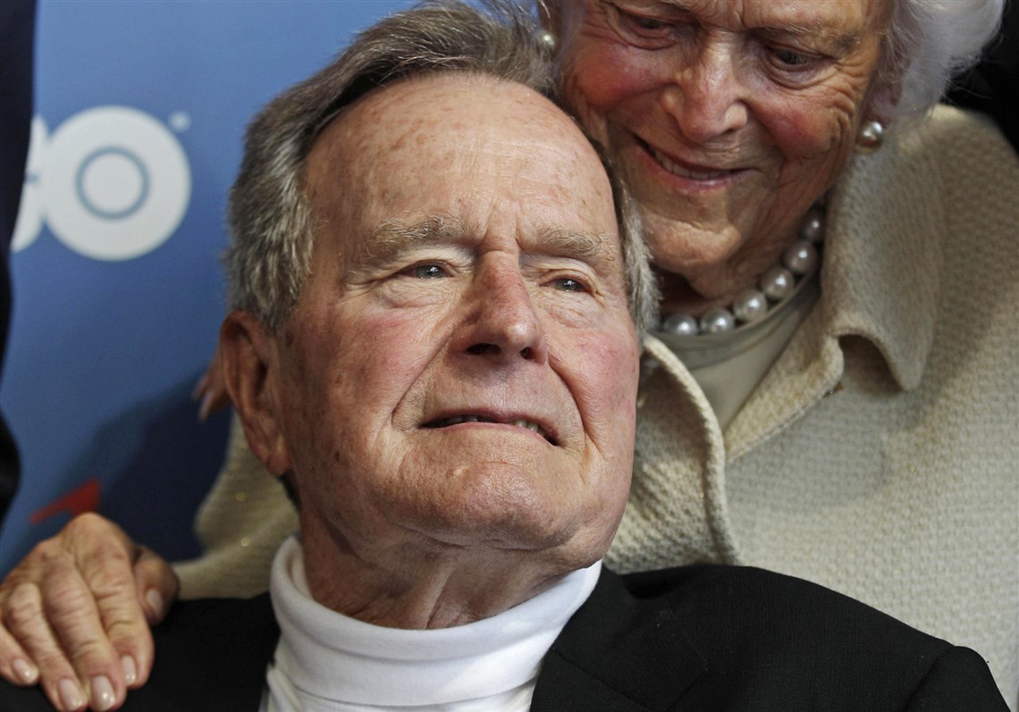 George H.W. Bush --- the sage of the offered hand 

