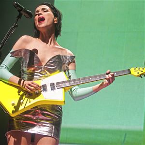 St. Vincent (stage name for musician Annie Clark) plays at Stage AE on Tuesday.