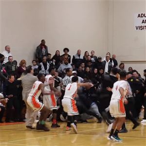 A fight broke out during the Clairton vs. Monessen basketball game Feb. 6.