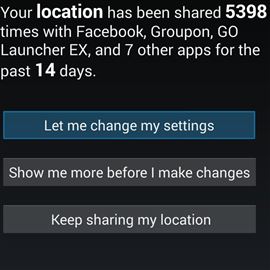 A study by Carnegie Mellon University revealed that smartphone apps are asking for users personal information much more frequently than even researchers imagined. The screenshot above reflects one of the most extreme examples pulled from the study.