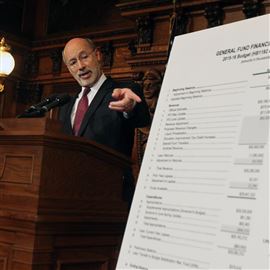 Pennsylvania Gov. Tom Wolf, speaks at state Capitol in Harrisburg on Tuesday.