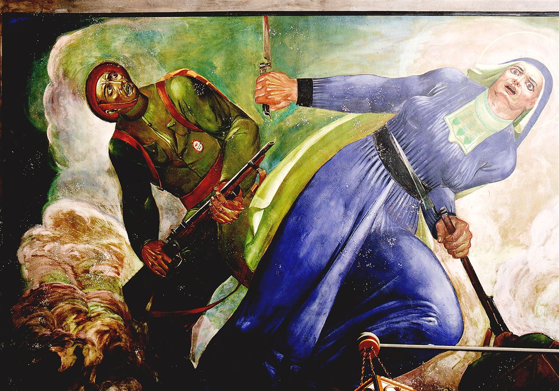 "Mary on the Battlefield" by Maxo Vanka.