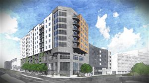 Herky Pollock is pitching a plan for a 10-story residential, retail and parking redevelopment at the corner of Forward and Murray avenues in Squirrel Hill. The proposed $40 million project would feature 125 market rate apartments, including 52 one-bedroom and 44 studio units, 13,300 square feet of retail, and about 130 parking spaces over roughly three floors.