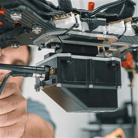 A drone navigation system developed by KEF Robotics, one of five startups using the 