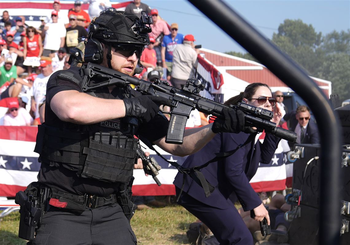 Heightened security at Trump rally from Iran threat still failed to stop  the gunman | Pittsburgh Post-Gazette, image size:1140x798