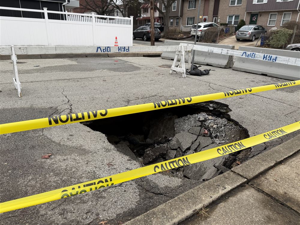 Large sinkhole opens in East Liberty, leaving residents concerned